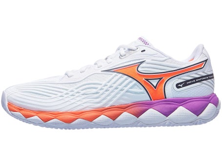 Mizuno Wave Enforce Tour 2 Clay\Wh/Lava/Dahlia Wom Shoe