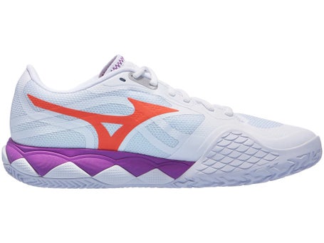 Mizuno Wave Enforce Tour 2 Clay\Wh/Lava/Dahlia Wom Shoe