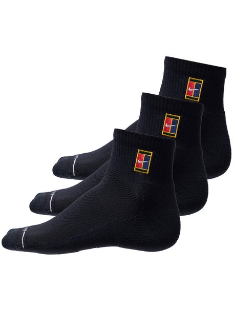 Nike Tennis 3-Pack Elevated Ankle Socks Black
