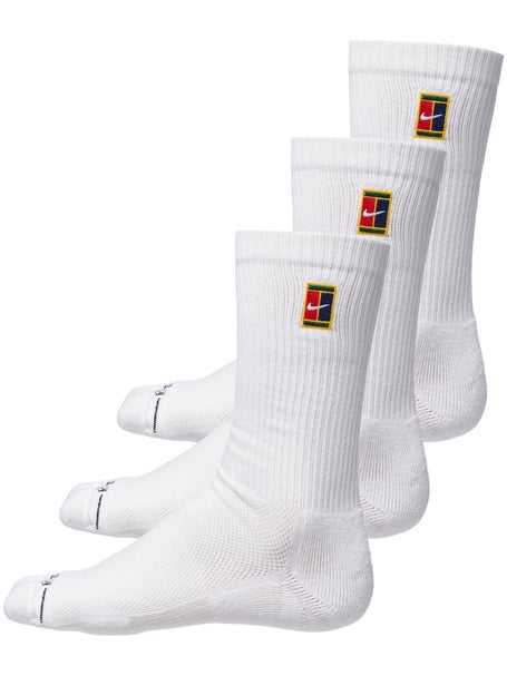 Nike Tennis 3-Pack Elevated Crew Socks White