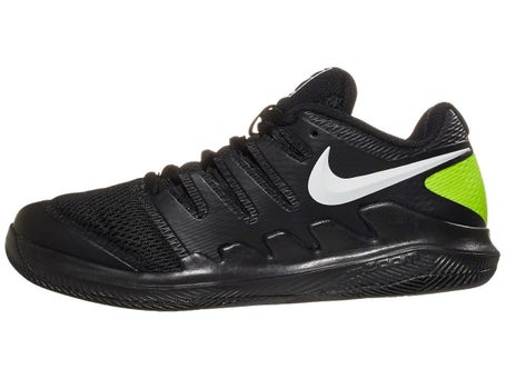 NikeCourt Vapor X Black/White/Volt Junior Shoes