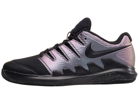 NikeCourt Vapor X Black/Psychic Purple Junior Shoes