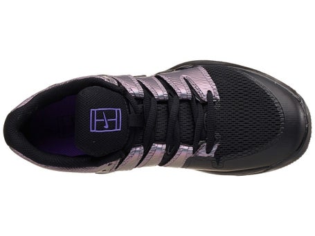 NikeCourt Vapor X Black/Psychic Purple Junior Shoes