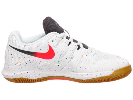 NikeCourt Vapor X White/Crimson Junior Shoes