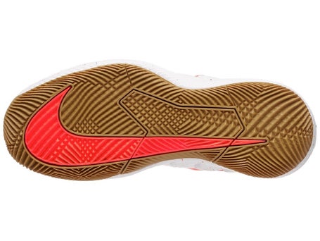 NikeCourt Vapor X White/Crimson Junior Shoes