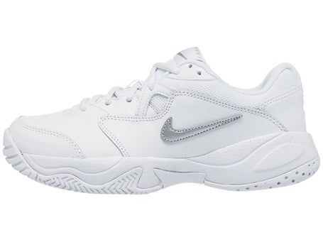 Nike Court Lite 2 White/Metallic Junior Shoes