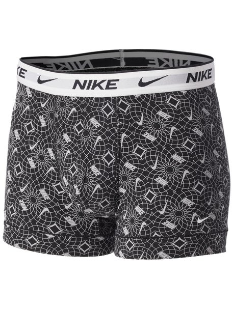 Nike Mens Cotton Stretch 3-Pack Trunk - Print/Blue