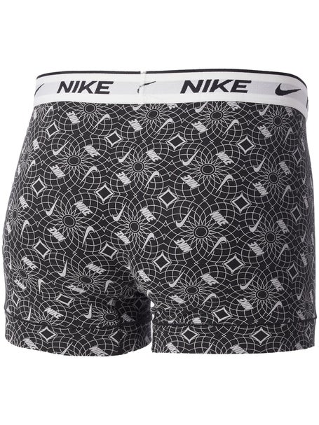 Nike Mens Cotton Stretch 3-Pack Trunk - Print/Blue