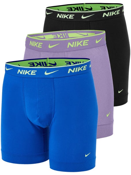 Nike Mens Cotton Stretch 3-Pack Boxer Brief - Bk/Bl/PP