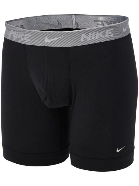 Nike Mens Cotton Stretch 3-Pack Boxer Brief - BK/Gy