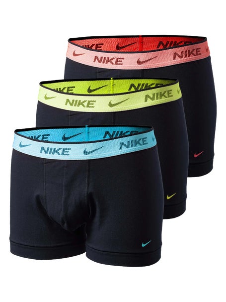Nike Mens Cotton Stretch 3-Pack Boxer Brief - Bk/Gn/Or