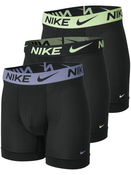 Nike Mens Elite Breathe 3-Pack Boxer Brief - Bk/Gy