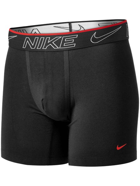 Nike Mens Elite Cotton Stretch 2-Pack Boxer Brief - Bk