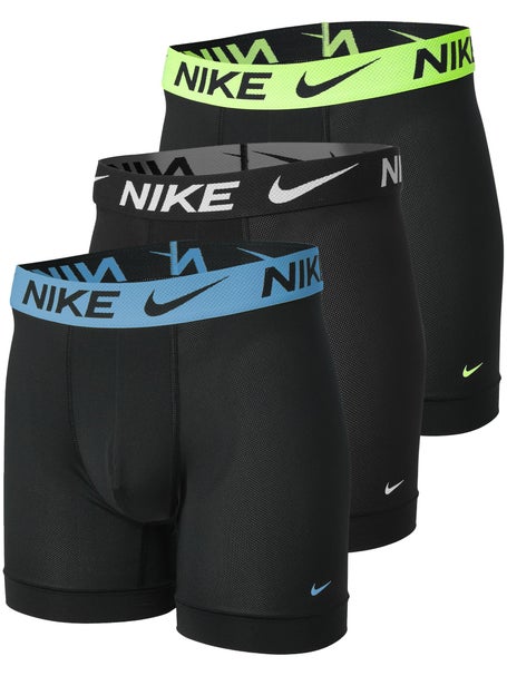 Lot de 3 Boxers Homme Nike Elite Breathe Noir Bleu Jaune