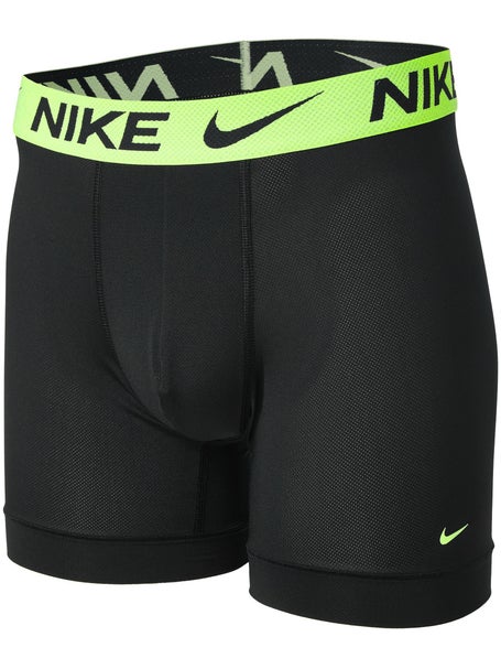 Nike Mens Elite Breathe 3-Pack Trunk - Bk/Bl/Ye