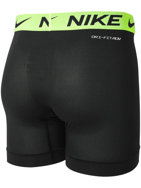 Nike Mens Elite Breathe 3-Pack Trunk - Bk/Bl/Ye