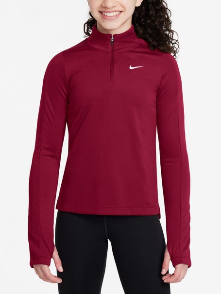 Nike Girls Spring Half-Zip Longsleeve Top
