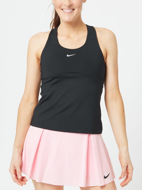 Nike Dri Fit Swoosh Bra Tank Top - White/Stone Mauve/Black