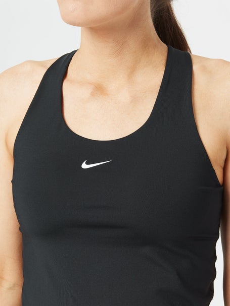 Nike Dri Fit Swoosh Bra Tank Top - White/Stone Mauve/Black