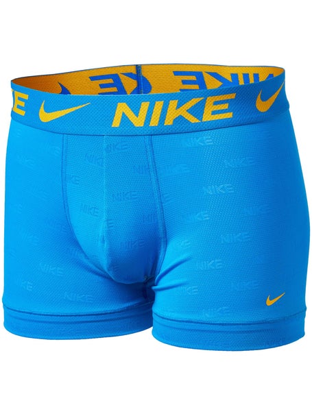 Nike Mens Elite Breathe 3-Pack Trunk - Black/Blue
