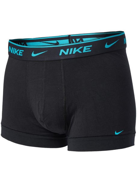 Nike Mens Cotton Stretch 3-Pack Trunk - Black/Blue
