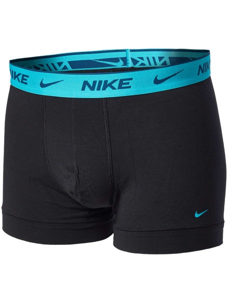 Nike Herren Baumwoll Stretch Trunk 3er Pack Schwarz Blau