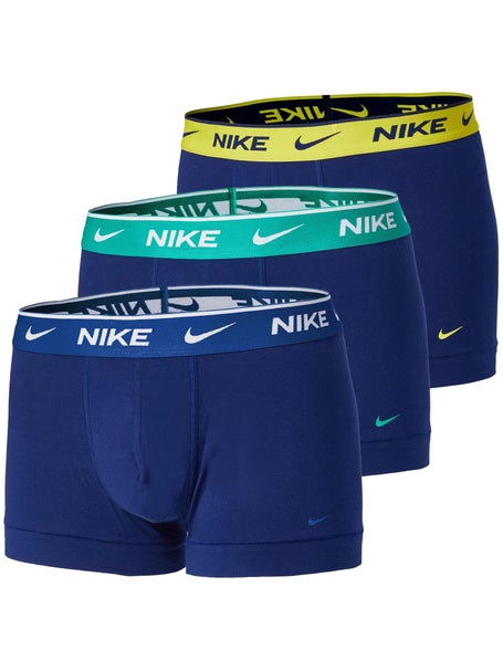 Nike Mens Cotton Stretch 3-Pack Trunk - Navy