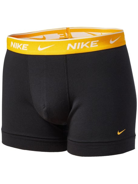Nike Mens Cotton Stretch 3-Pack Trunk - Bk/Bl/Ye