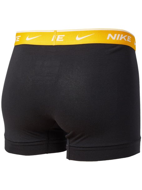 Nike Mens Cotton Stretch 3-Pack Trunk - Bk/Bl/Ye