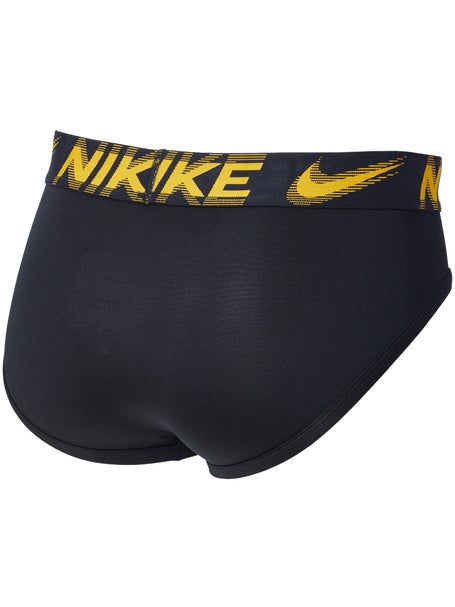Nike Mens Essential Micro 3-Pack Brief - Black