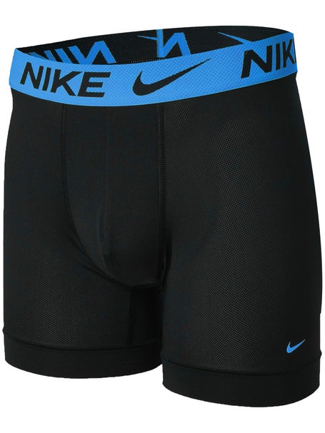 Nike Mens Elite Breathe 3-Pack Trunk - Bk/Bl/Ye