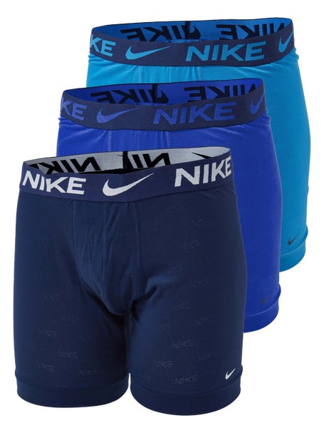 Nike Mens Elite Breathe 3-Pack Boxer Brief - Blue