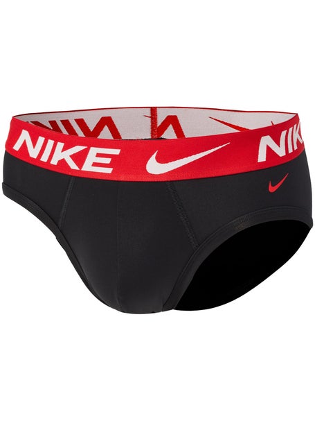 Nike Mens Essential Micro 3-Pack Brief - Black/Red