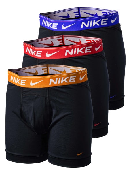 Nike Mens Ultra Comfort 3-Pack Boxer Brief - Bk/Bl/Or