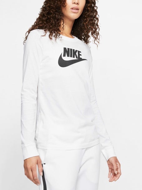 white nike long sleeve women's