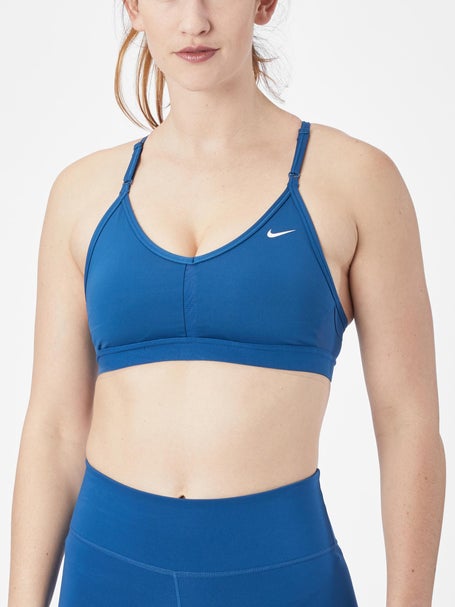 Nike Indy Logo Light Support Women's White Sports Bra Size S 
