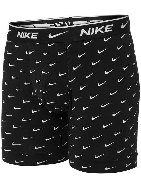 Men Nike DRI-FIT Cotton Stretch Boxer Trunks 3 Pack Black Grey Teal  Underwear