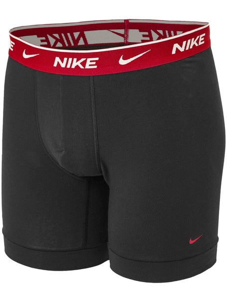 Nike Mens Cotton Stretch 3-Pack Boxer Brief - Bk/Or/Ye