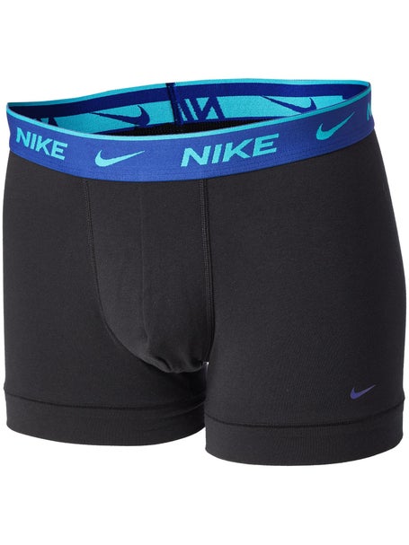 Nike Mens Cotton Stretch 3-Pack Trunk - Blue/Black