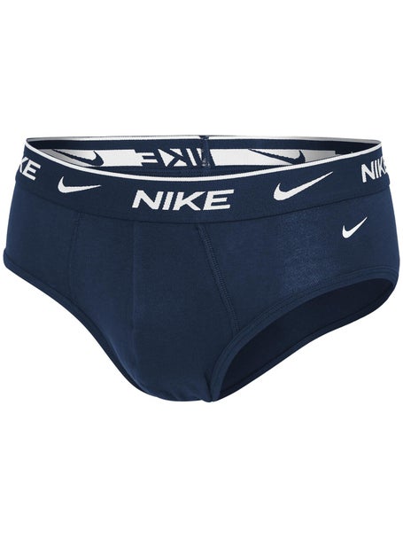 Nike Men's Cotton Stretch 3-Pack Brief - Navy/Maroon/Gy