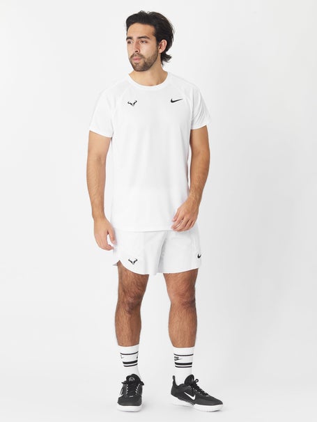 Nike Rafa Challenger Camiseta de Tenis Hombre - White/Black