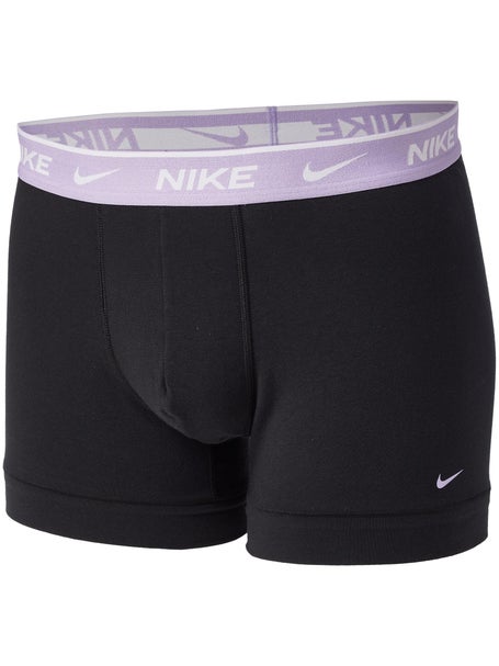 Nike Mens Cotton Stretch 3-Pack Trunk - Black/Purple