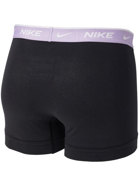 Nike Mens Cotton Stretch 3-Pack Trunk - Black/Purple