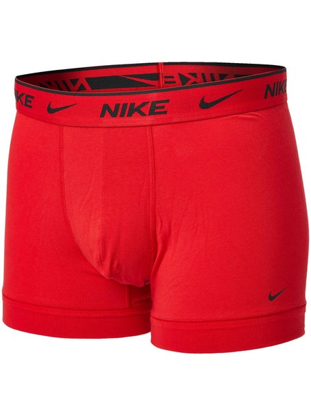 Nike Mens Cotton Stretch 3-Pack Trunk - Print/Brown/Re