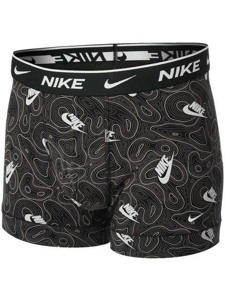 Nike Mens Cotton Stretch 3-Pack Trunk - Print/Brown/Re