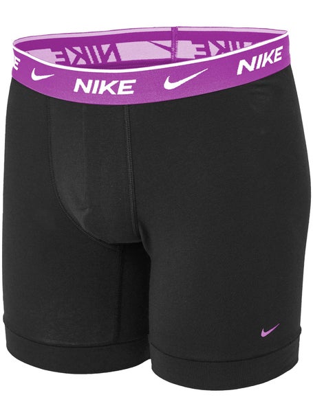 Nike Mens Cotton Stretch 3-Pack Boxer Brief - Black