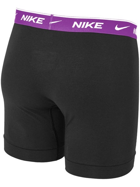 Nike Mens Cotton Stretch 3-Pack Boxer Brief - Black