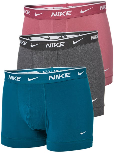 El diseño Renacimiento nicotina Calzoncillos hombre Nike Cotton Stretch - Pack de 3 (Rosa/Azul/Gris) |  Tennis Warehouse Europe