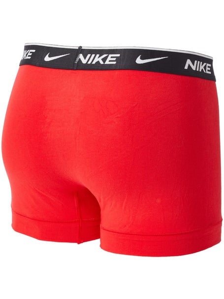3 Boxer Nike Cotton Stretch Print Rosso Grigio Uomo