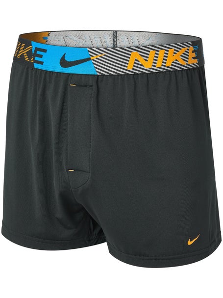 Nike 3 pack cotton stretch boxer briefs in black/navy/blue